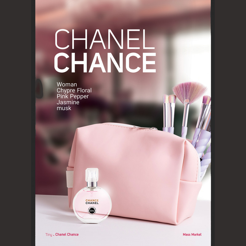 عطر جیبی زنانه النترا تاینی مدل Chanel Chance حجم 30 میلی لیتر