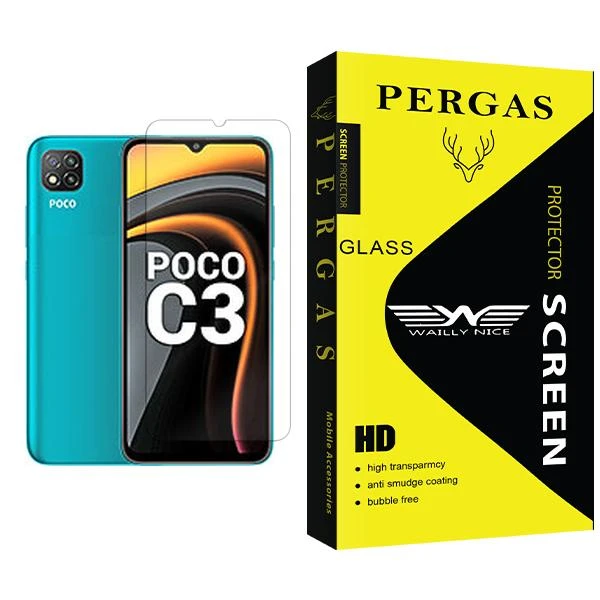 محافظ صفحه نمایش وایلی نایس مدل Pergas Glass MIX001 مناسب برای گوشی موبایل شیائومی Poco C3