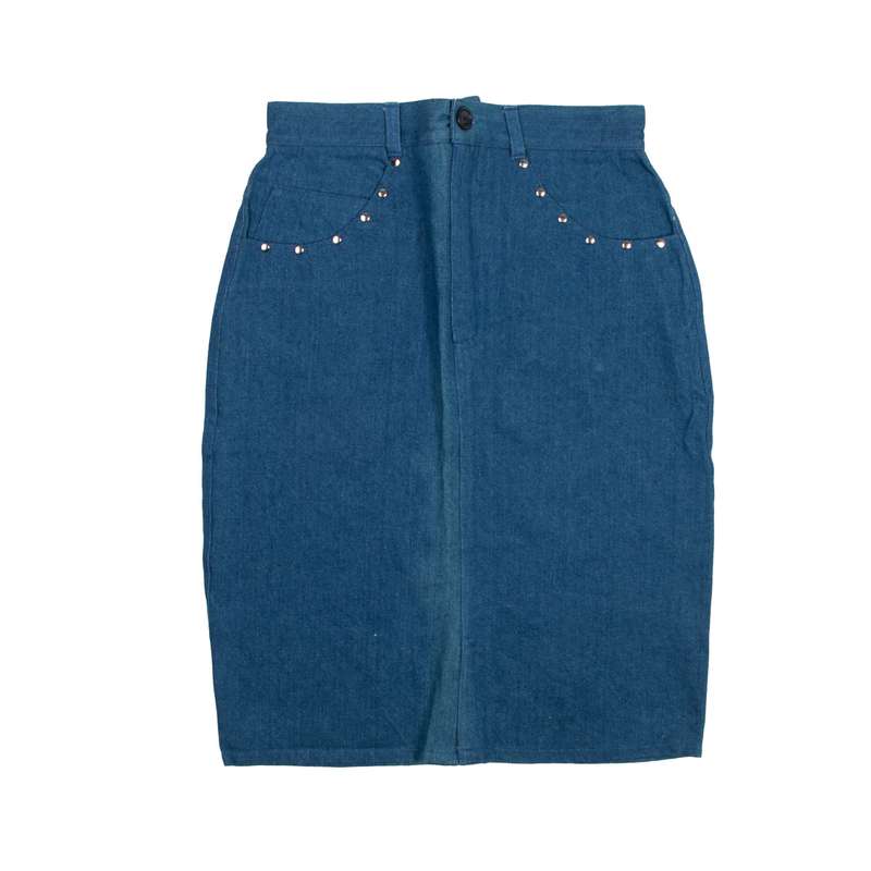 دامن زنانه مدل دو جیب پرچ دار کد 228