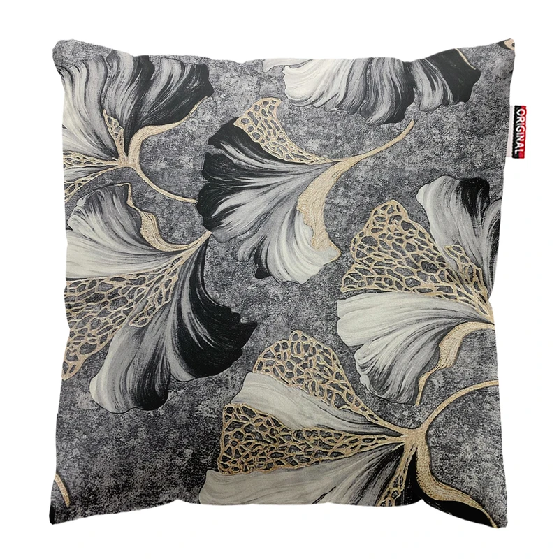 کوسن پاد آفرین مدل گل و برگ کد PK403166 سایز 40*40 سانتی متر