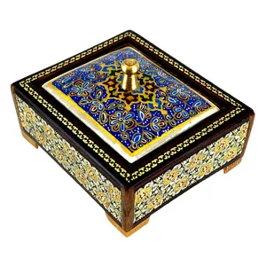 جاسکه ای خاتم کاری سعید آرا طرح تذهیب مدل ونون کد 4