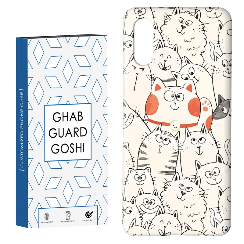 کاور قاب گارد گوشی طرح گربه کد Dimo-024 مناسب برای گوشی موبایل سامسونگ Galaxy A02 / M02