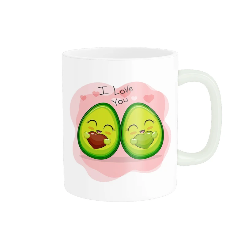 ماگ پادآفرین مدل فانتزی طرح آووکادو کیوت و بامزه آواکادو کد p9849