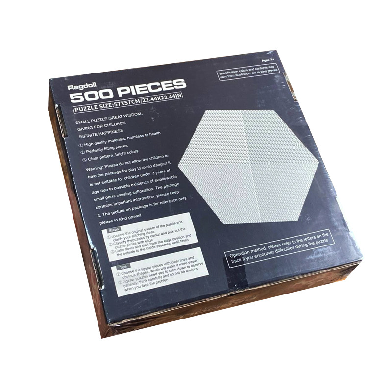 پازل 500 تکه طرح گربه مدل شش ضلعی