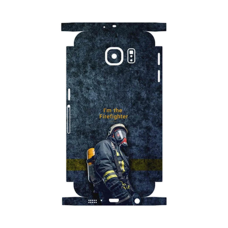 برچسب پوششی ماهوت مدل Firefighter-FullSkin مناسب برای گوشی موبایل سامسونگ Galaxy S6
