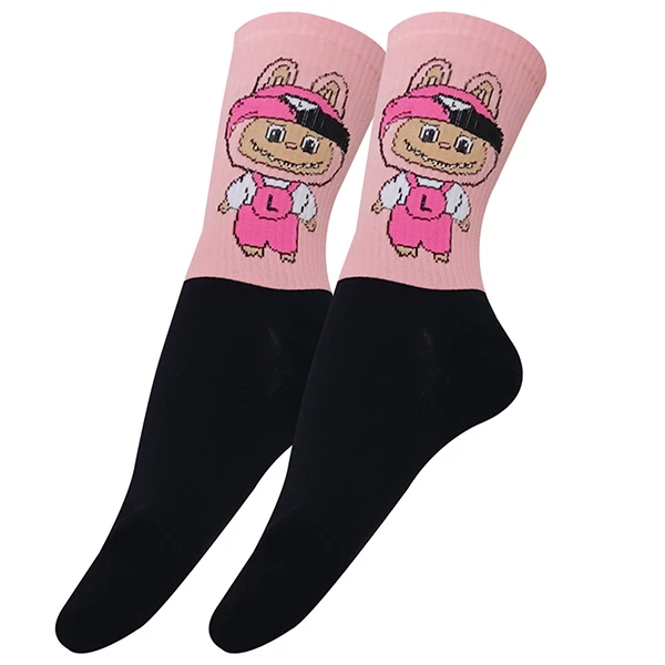 جوراب ساق بلند دخترانه تن پوش هنگامه مدل پنبه کش اسپرت لبوبو کد PI12