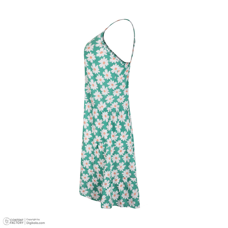 پیراهن زنانه افراتین مدل گل بابونه کد 9594 رنگ سبز