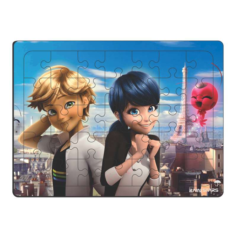 پازل 35 تکه رین استار مدل چوبی دختر کفشدوزکی