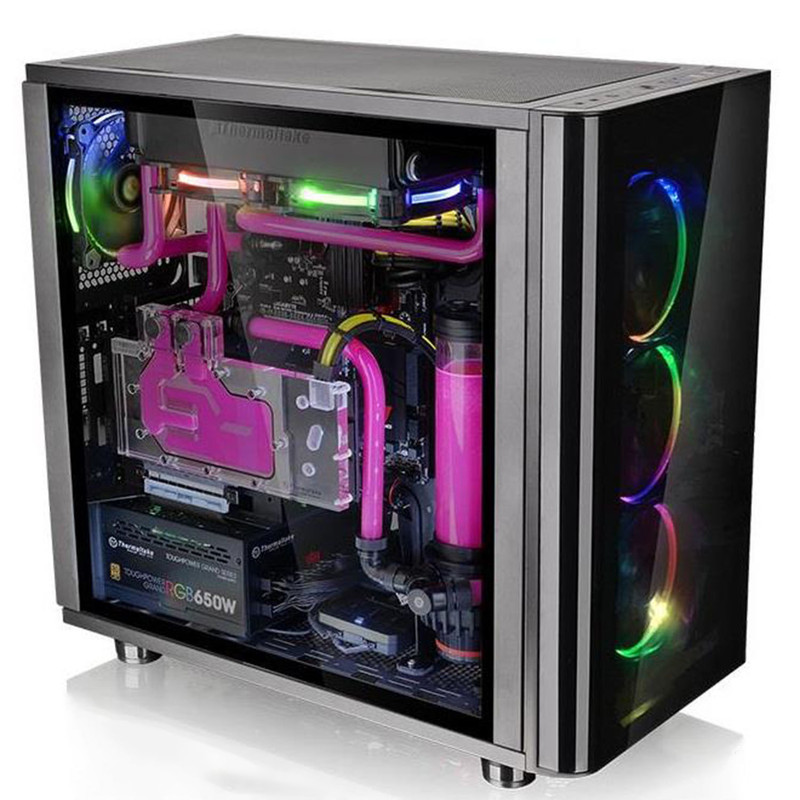 کیس کامپیوتر ترمالتیک مدل view31 Tempered Glass RGB 1
