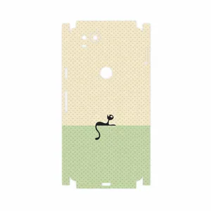 MAHOOT Minimal Internet Cat Icon-FullSkin Cover Sticker for Google Pixel 2