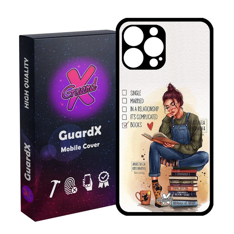 کاور گارد ایکس طرح دختر مدل Glass10286 مناسب برای گوشی موبایل اپل iPhone 14 Pro Max