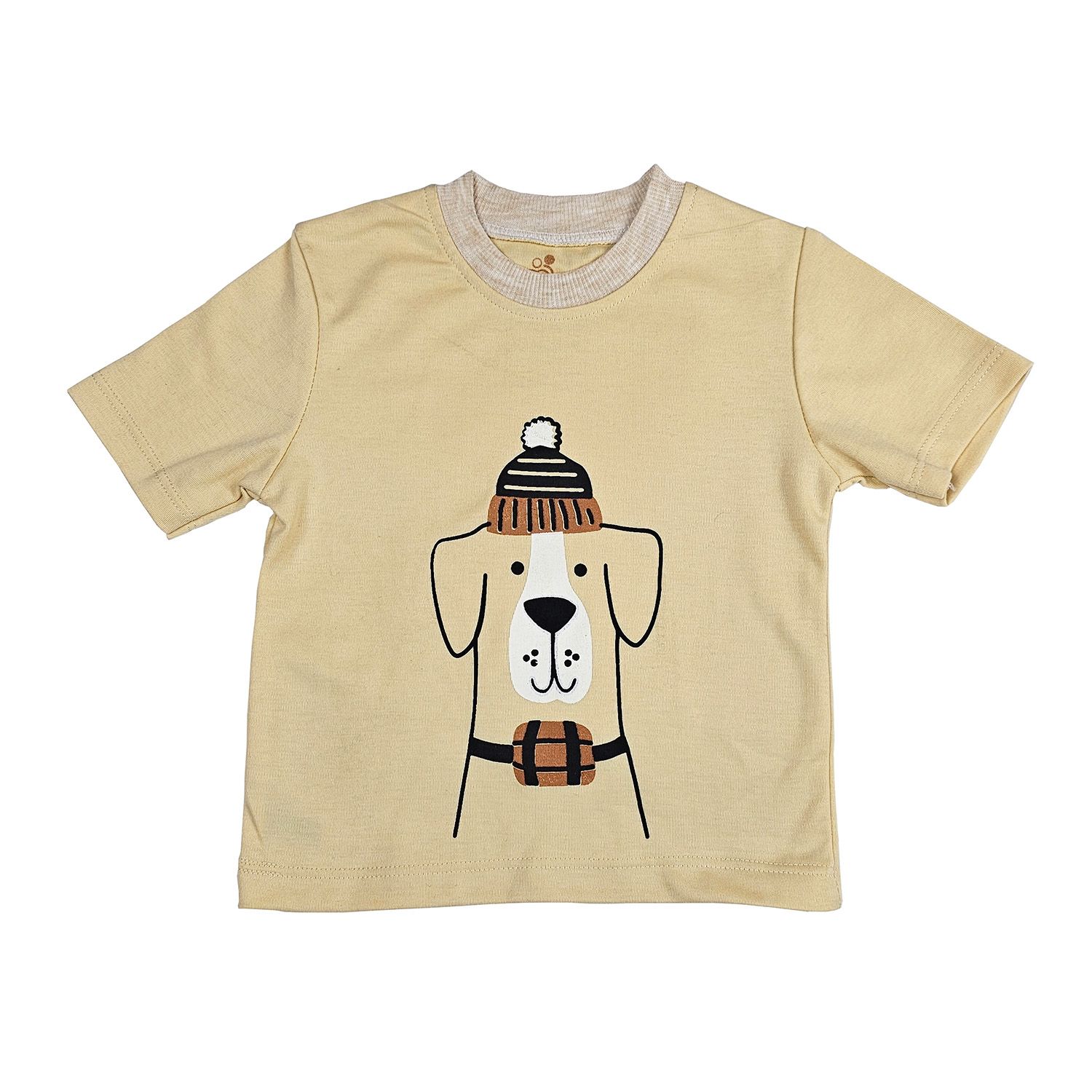 ست تی شرت آستین کوتاه و شلوارک بچگانه سپیدپوش مدل سگ کد 140240 -  - 3