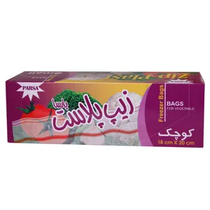 کیسه زیپ دار پارسا مدل M1 بسته 25 عددی