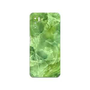 MAHOOT Green-Crystal-Marble Cover Sticker for Xiaomi Redmi Note 10 5G