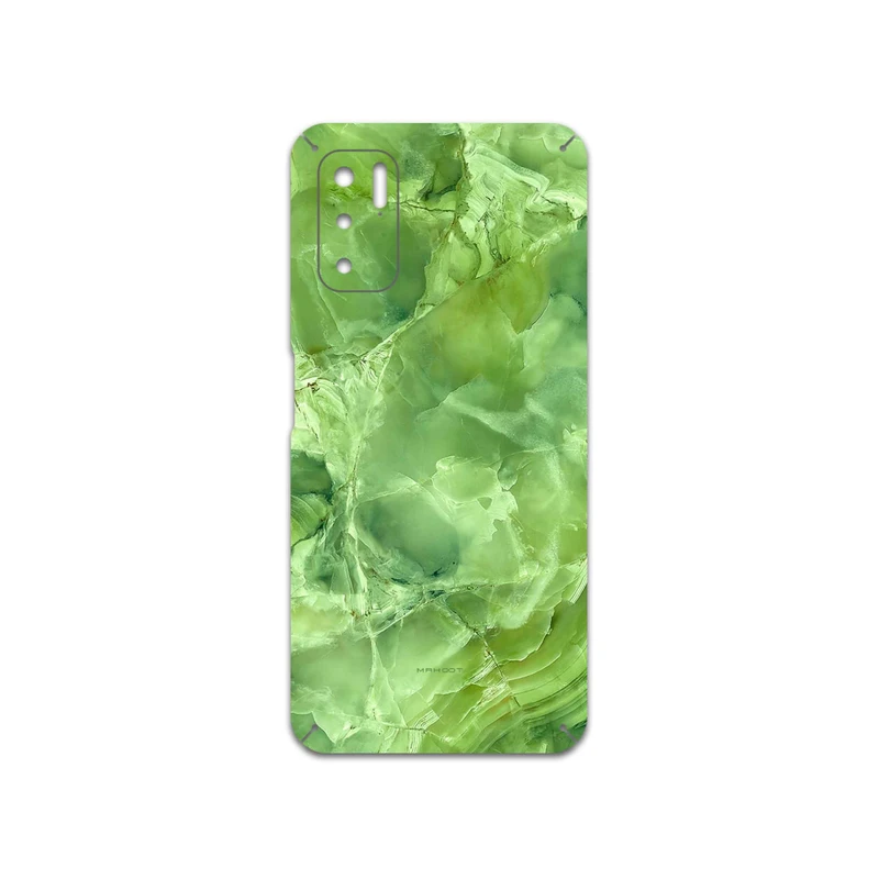 برچسب پوششی ماهوت مدل Green-Crystal-Marble مناسب برای گوشی موبایل شیائومی Redmi Note 10 5G
