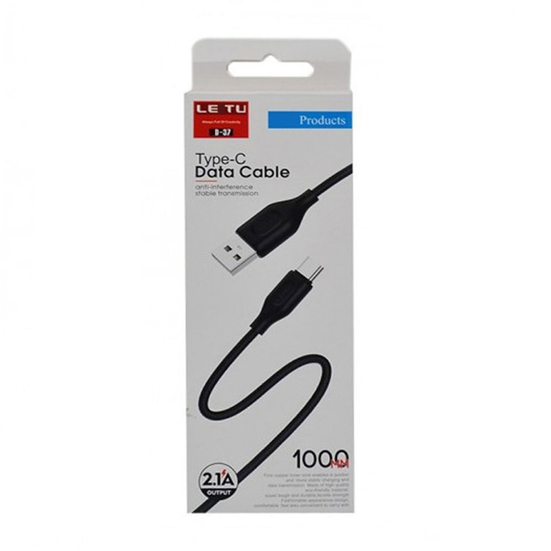 کابل تبدیل USB به microUSB لتو مدل D-37 طول 1 متر