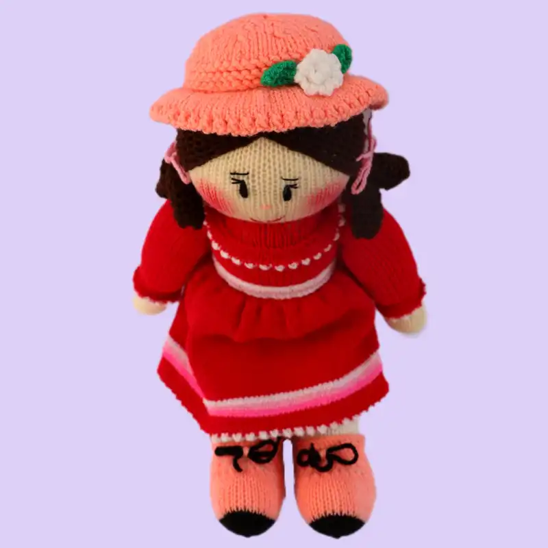 عروسک بافتنی مدل مرجان کد06