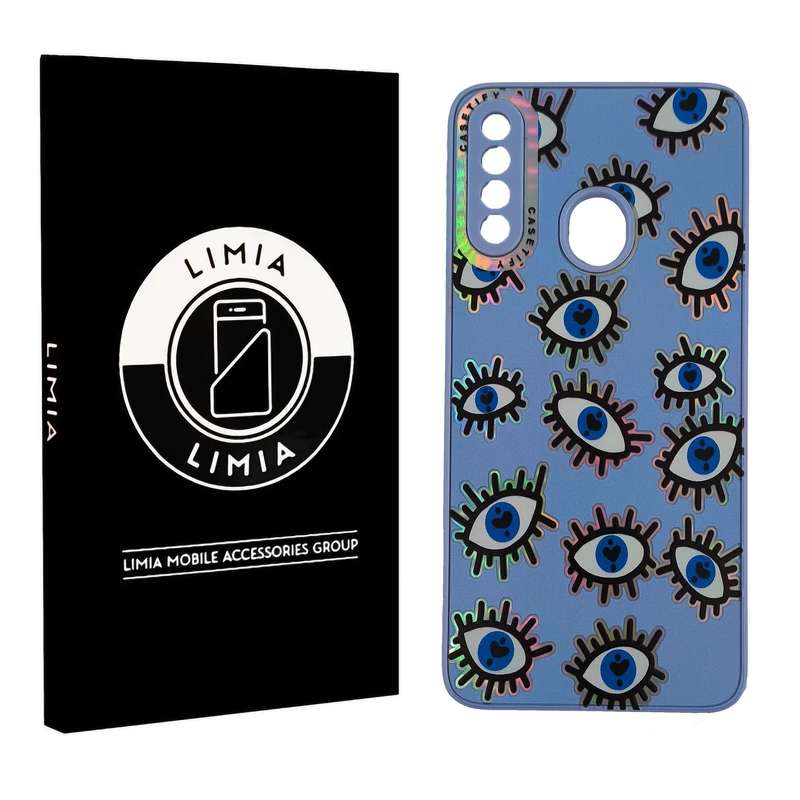 کاور لیمیا مدل فانتزی لنزدار طرح عروسکی شبرنگی مناسب برای گوشی موبایل سامسونگ Galaxy A20s