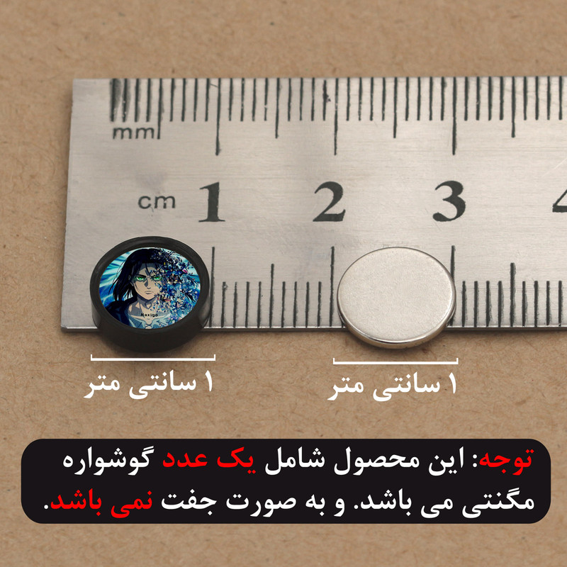 پیرسینگ گوش ناکسیگو مدل شب تاب طرح Attack on Titan کد PM6971 پیرسینگ گوش ناکسیگو مدل شب تاب طرح Attack on Titan کد PM6971