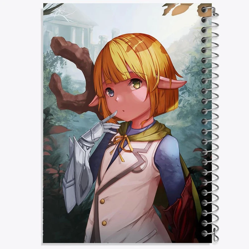 دفتر مشق 50 برگ خندالو مدل بلو انیمه اورلرد Overlord کد 18338