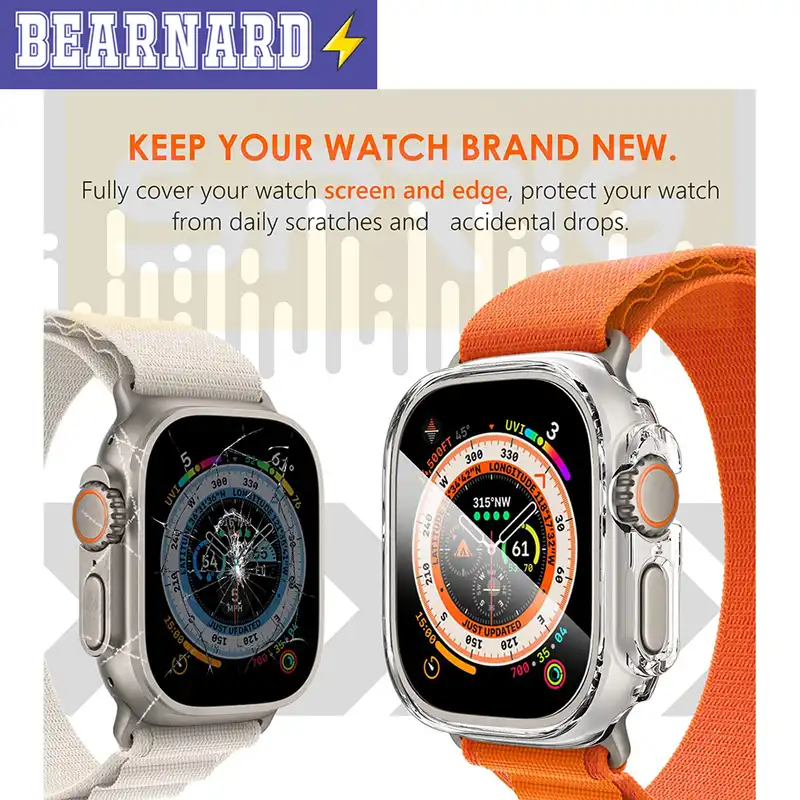 محافظ صفحه نمایش شیشه‌ای برنارد مدل SH-BR مناسب برای ساعت هوشمند هاینو تکو T92 Ultra Max بسته سه عددی