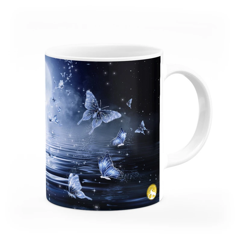 ماگ هومرو طرح شب و پروانه مدل MG2993