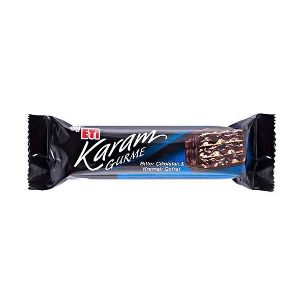 ویفر شکلاتی کارام با طعم شکلات تلخ اتی - بسته 24 عددی