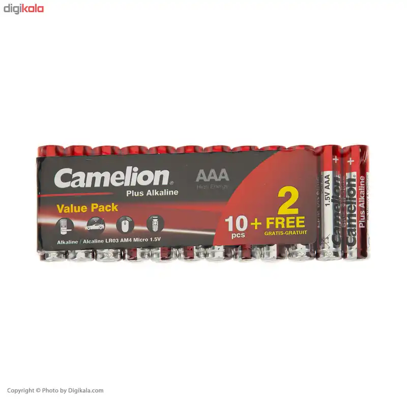 باتری قلم و نیم قلمی کملیون مدل Plus Alkaline مجموعه 24 عددی