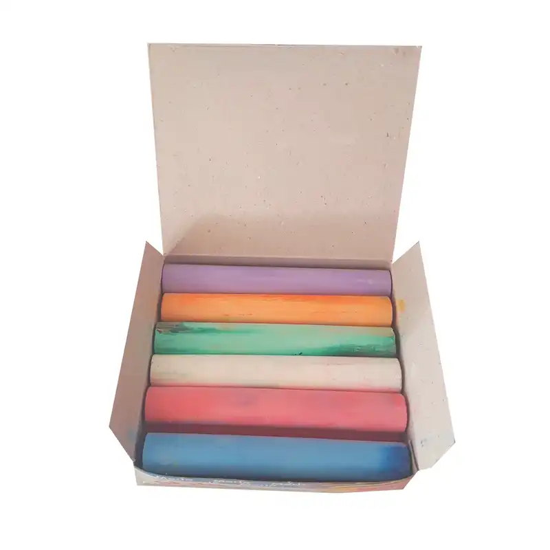 گچ رنگی مارلو مدل رنگینک بسته 12 عددی