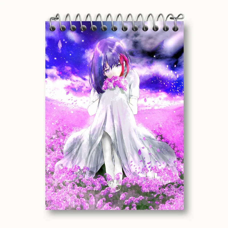 دفتر یادداشت 50 برگ خندالو مدل ساکورا انیمه فیت استی نایت Fate Stay Night کد 22738