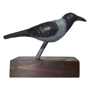 مجسمه چوبی مًسی وود مدل کلاغ 