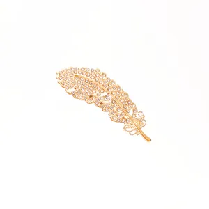 گیره مو زنانه مدل انبری طرح برگ