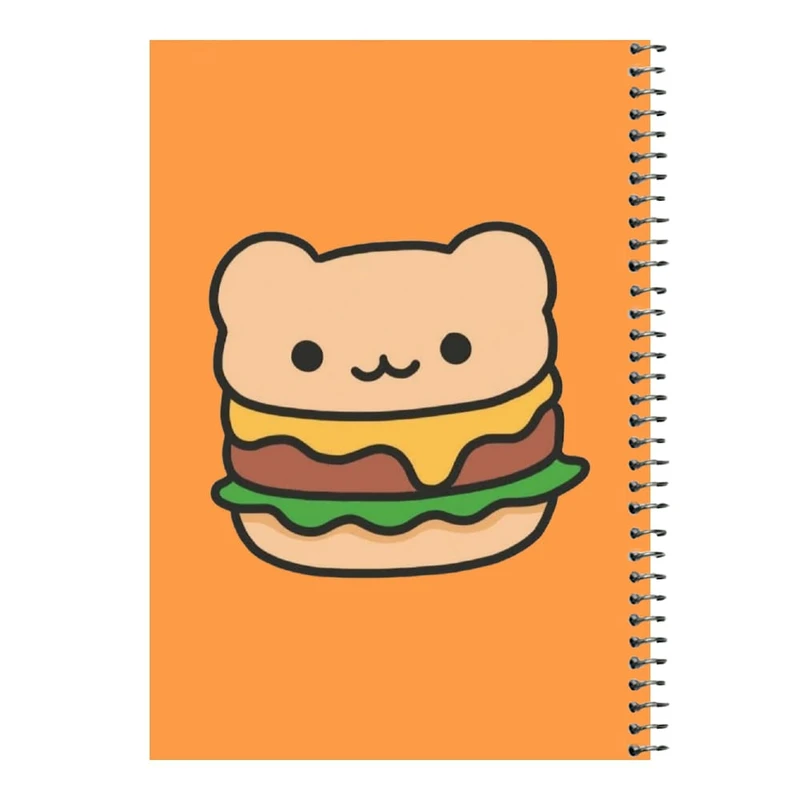 دفتر مشق 80 برگ اس جی مدل همبرگر   