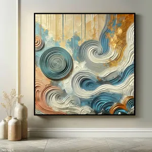 تابلو طرح دکوراتیو مدرن کد 924 فریم مشکی