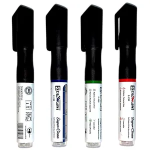 ماژیک وایت برد اکسلنت مدل سوپر کلین شارژی کد E-23R بسته 4 عددی