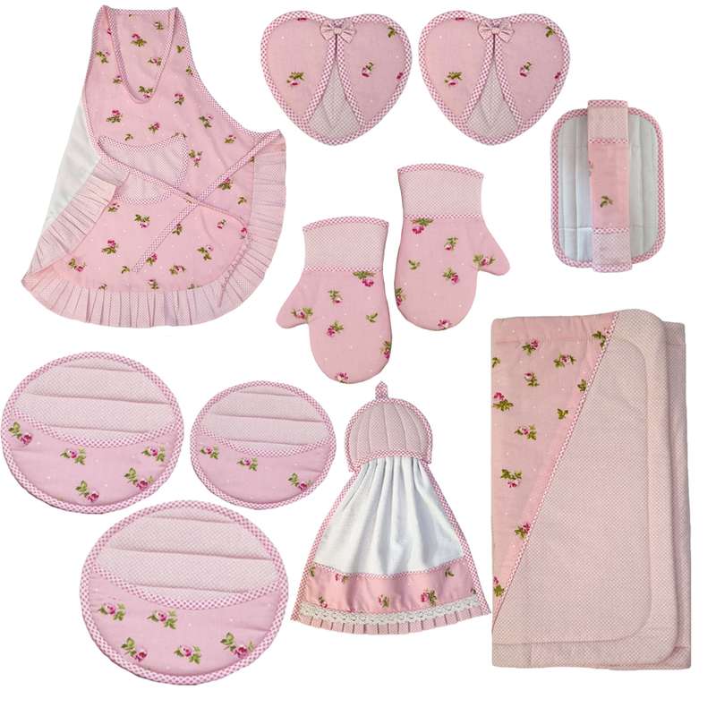 سرویس آشپزخانه 12 تکه طرح گل رز