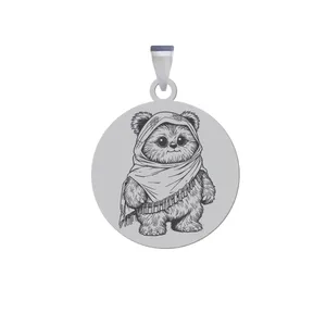 آویز گردنبند زنانه و مردانه هایکا مدل خرس پشمالو کد ja.h 211