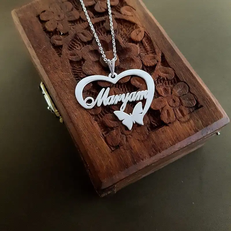 گردنبند نقره زنانه ترمه ۱ طرح مریم کد mas 00636