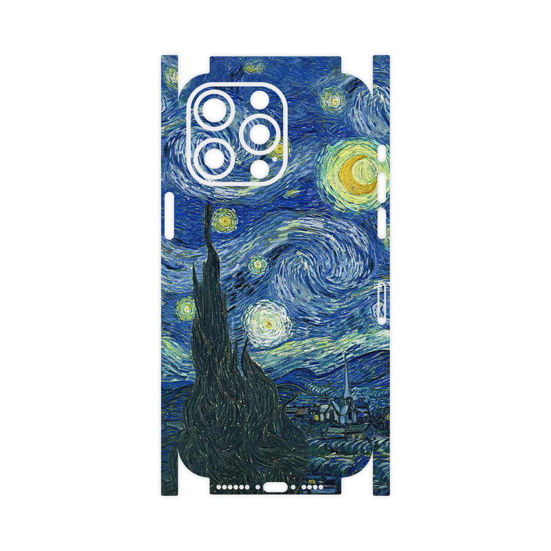 برچسب پوششی ماهوت مدل The Starry Night of van Gogh-FullSkin مناسب برای گوشی موبایل اپل iPhone 15 Pro Max