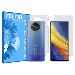 Tecno brand shockproof Hydrogel screen protector glass for Xiaomi Poco X3 Pro along with the back protector
