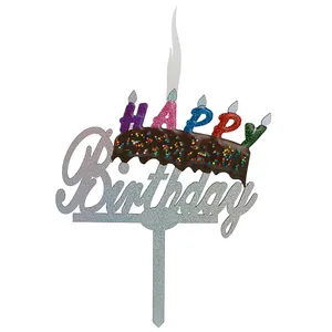 شمع مدل تولد طرح Happy Birthday کد S4