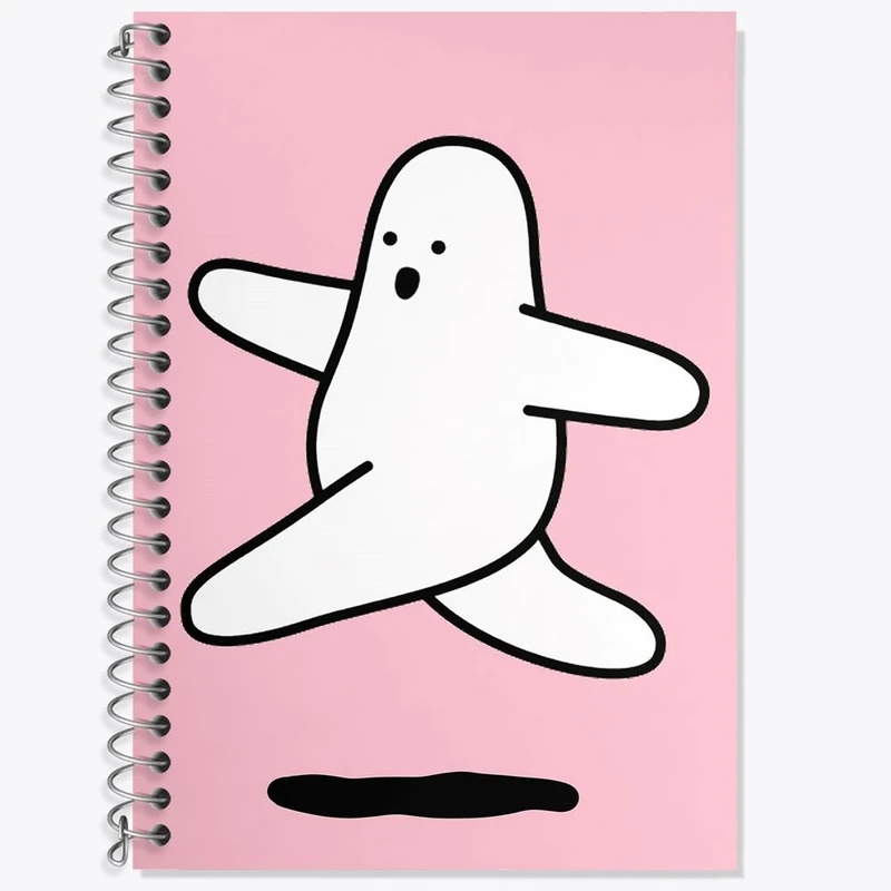 دفتر زبان 50 برگ خندالو مدل دو خط طرح تنبل خسته کد 29435