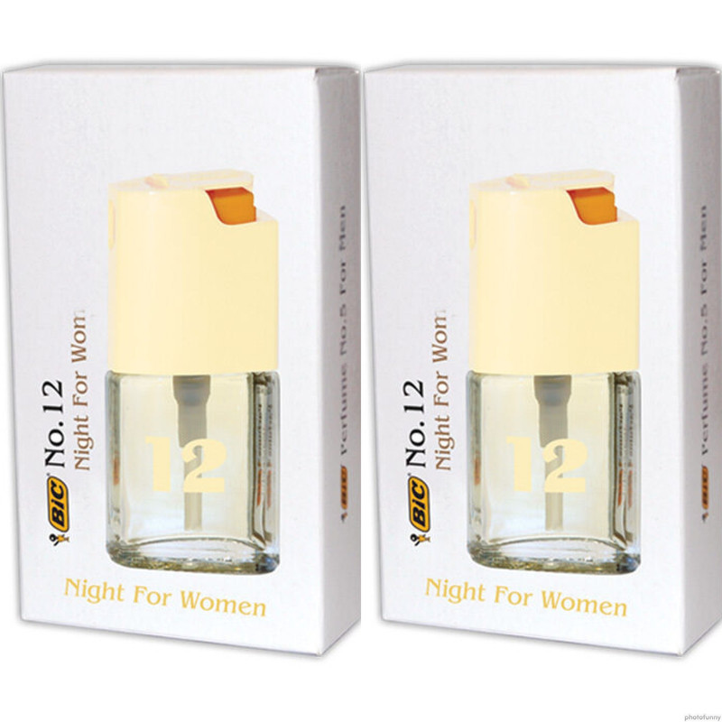 عطر جیبی زنانه بیک شماره 12 حجم 7.5 میلی لیتر بسته دو عددی