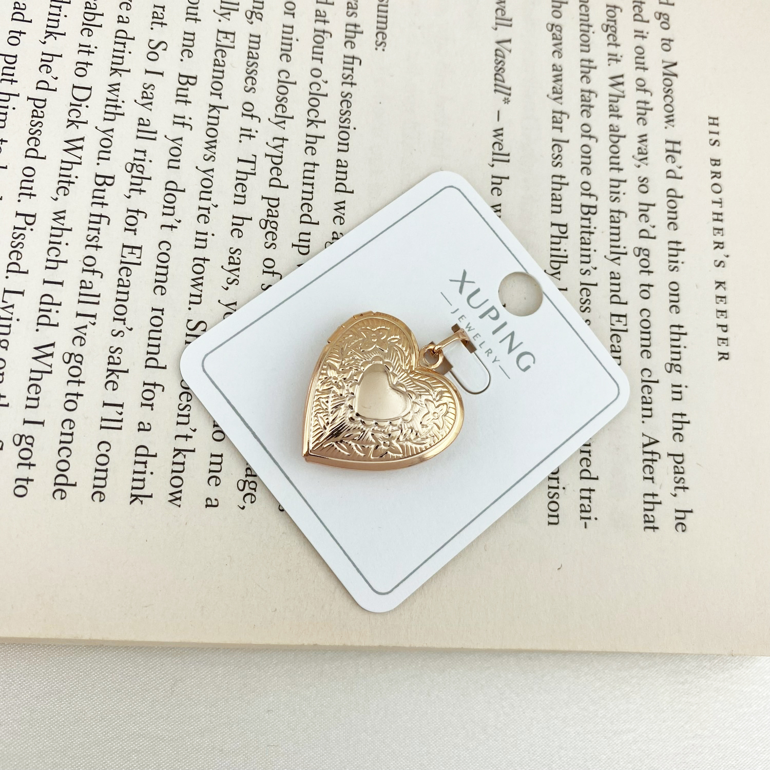 آویز گردنبند زنانه ژوپینگ مدل قلب قاب عکس کد N4317