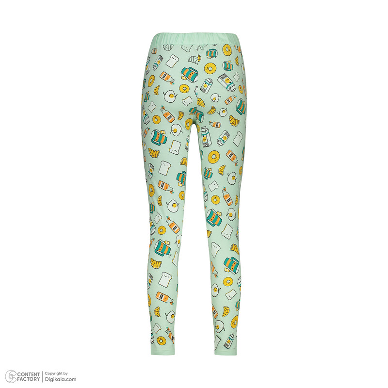 ست تی شرت آستین کوتاه و شلوار زنانه مادر مدل Maya رنگ سبز