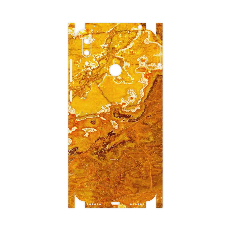 برچسب پوششی ماهوت مدل Gold Marble-FullSkin مناسب برای گوشی موبایل هوآوی Y7 Prime 2019