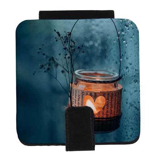  آینه جیبی کارنیلا طرح شمعدان شیشه ای و پنجره بارانی کد KA218