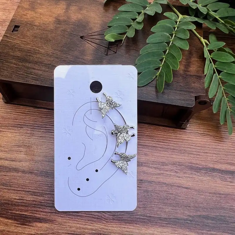 گوشواره زنانه مدل ایرکاف پروانه ای