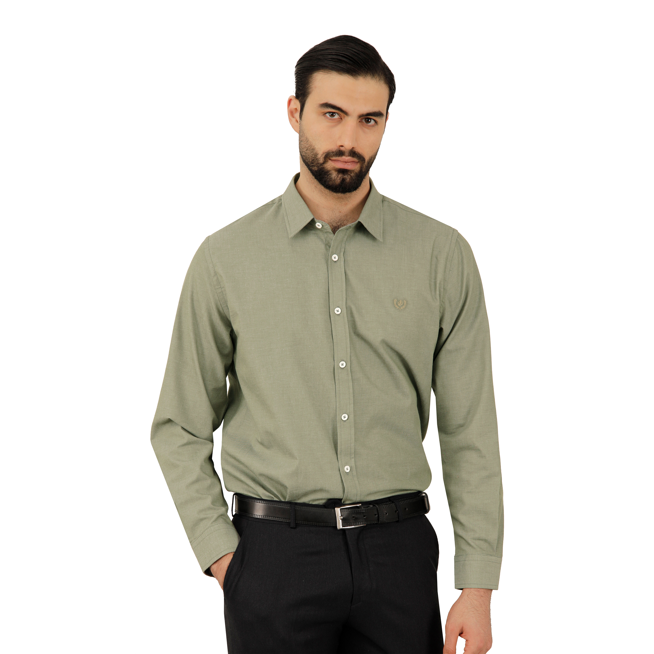پیراهن آستین بلند مردانه پاتن جامه مدل نخی 102721020242570 -  - 1
