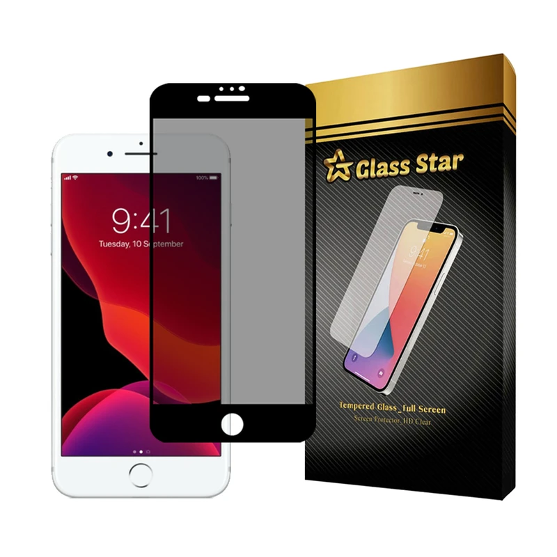 محافظ صفحه نمایش حریم شخصی گلس استار مدل PRIVFULLG مناسب برای گوشی موبایل اپل iPhone 7 Plus / 8 Plus